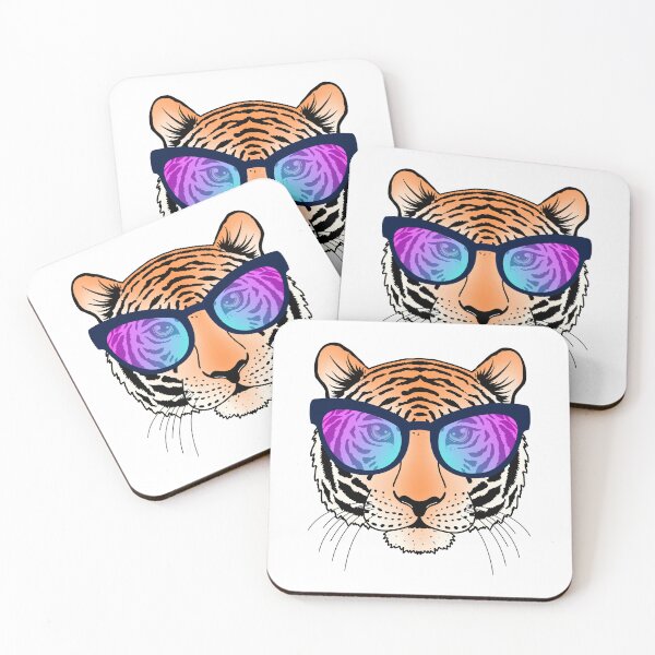 Item preview, Tiger with sunglasses designed and sold by kiyanochka.
