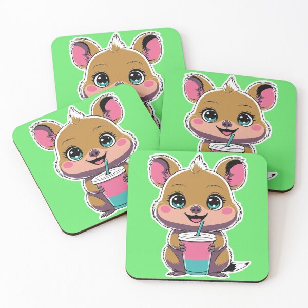 Item preview, Happy Colorful Kawaii Quokka designed and sold by Uniquely Yours.