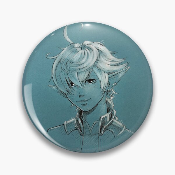 Item preview, Alphinaud Monochrome Portrait designed and sold by Lynzendra.