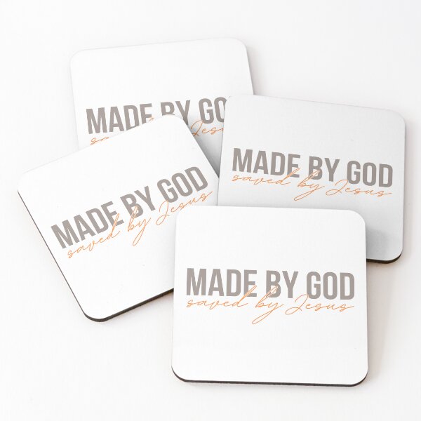 Item preview, Made by God - Saved by Jesus designed and sold by Agit.