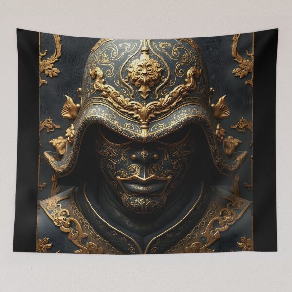 Item preview, Shadow Warrior: Intricate Samurai Mask designed and sold by ShadowAndSlate.