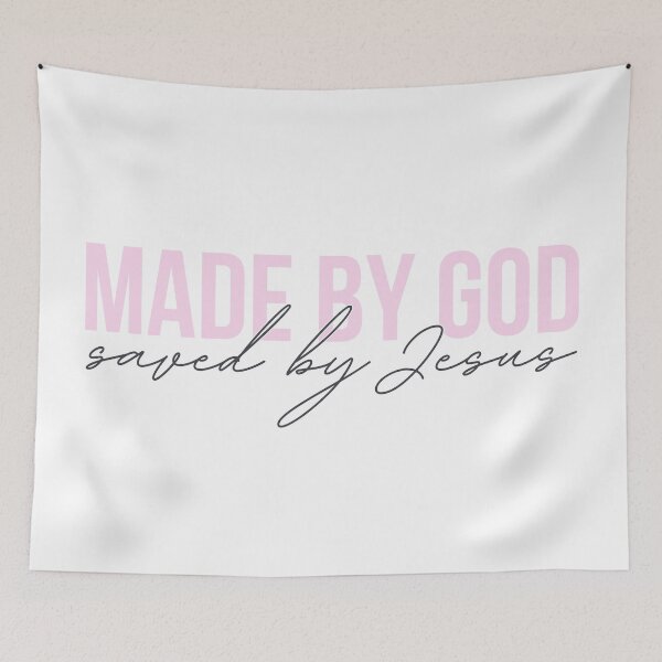 Item preview, Made by God - Saved by Jesus designed and sold by Agit.