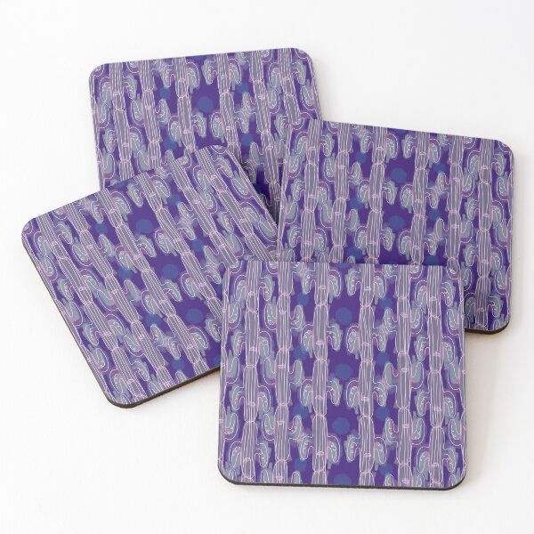 Item preview, Smiling Cactuses (purple) designed and sold by Doodloom.