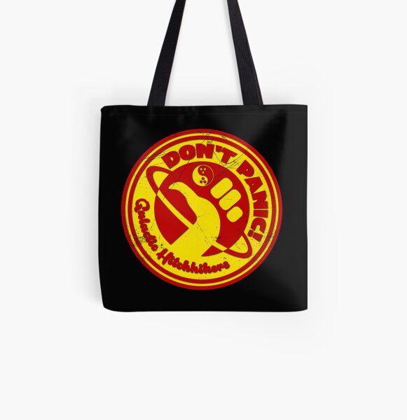 Dudeist Hitchhiker 2 Spaceworn All Over Print Tote Bag
