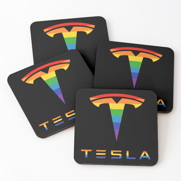 Item preview, Tesla Pride Logo – Rainbow Electric Vibes designed and sold by Fan Art Station .