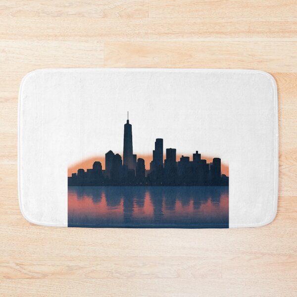 Item preview, Tranquil City Skyline designed and sold by TheWonkyEaselCo.