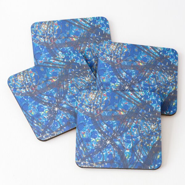 Item preview, Blue and Gold Starry Sky designed and sold by openeyeddreams.