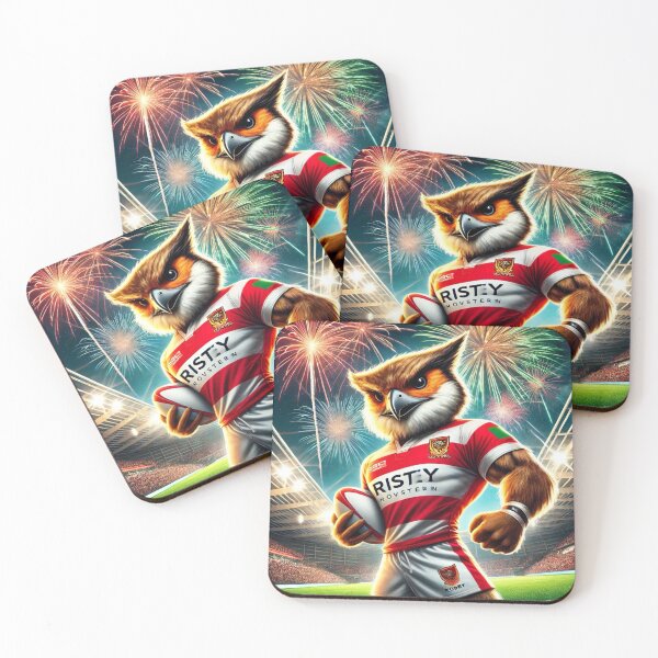 Item preview, Hull KR Rugby Mascot Design | Proud Robin in Action designed and sold by Final Whistle Art.