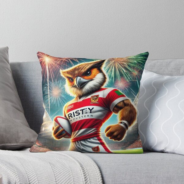 Item preview, Hull KR Rugby Mascot Design | Proud Robin in Action designed and sold by Final Whistle Art.