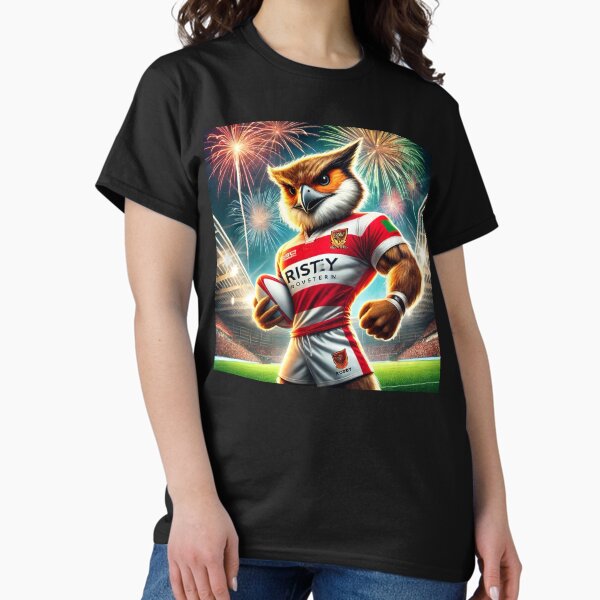 Item preview, Hull KR Rugby Mascot Design | Proud Robin in Action designed and sold by Final Whistle Art.