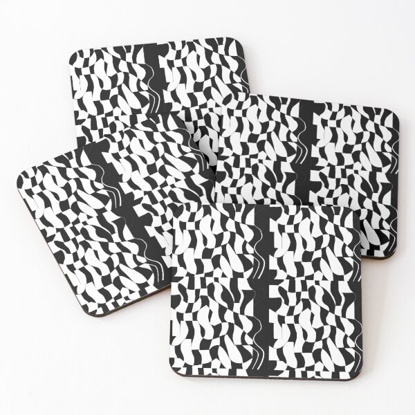 Item preview, Hand Woven Paper Geometric Black and White Seamless Repeat designed and sold by Sharon Schwalbe.