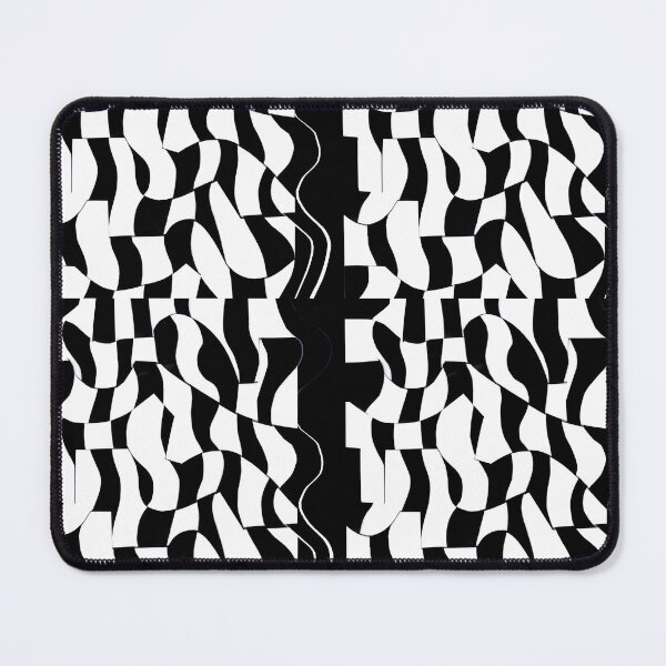 Item preview, Hand Woven Paper Geometric Black and White Seamless Repeat designed and sold by Sharon Schwalbe.