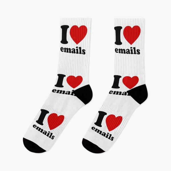 Artikelvorschau, Ich ❤️ E-Mails – Retro-Statement zur Unternehmenskultur in Schwarz entworfen und verkauft von didijuca.