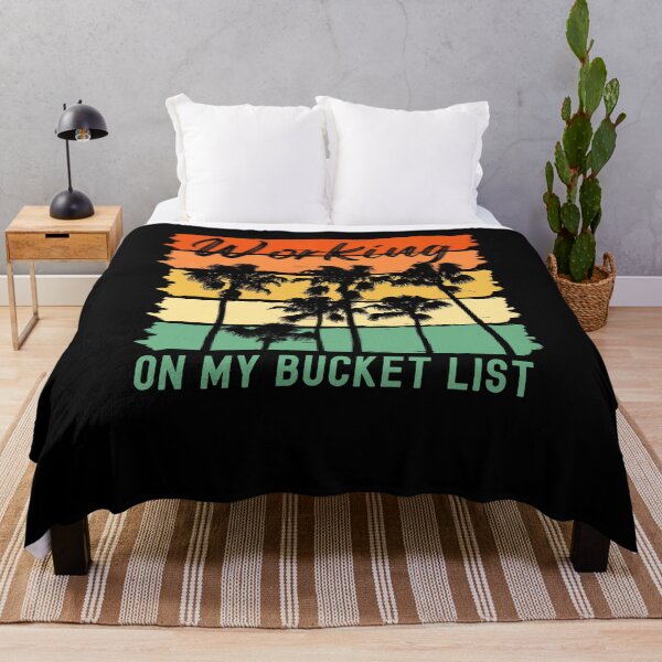 Item preview, Working on my bucket list funny bucket list beach vacation designed and sold by snowry.