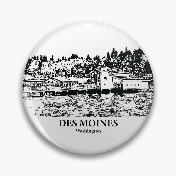 Artikelvorschau, Des Moines - Washington entworfen und verkauft von Lakeric Cityscapes.