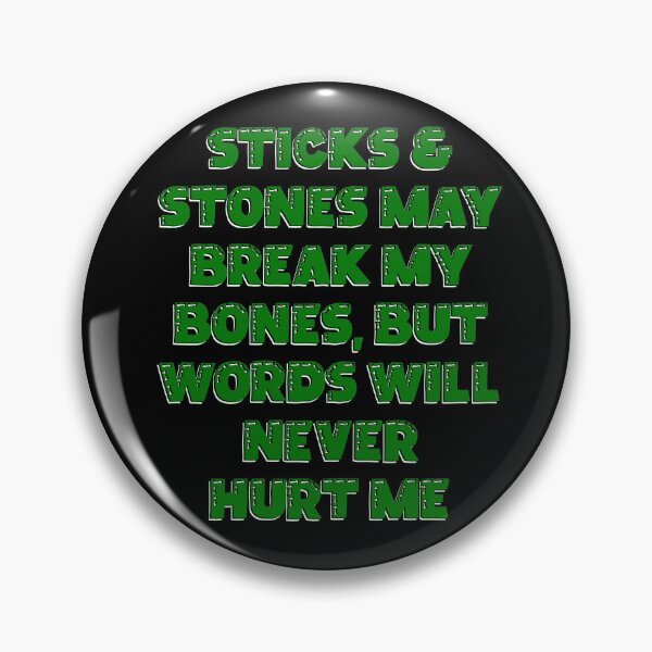 Item preview, STICKS & STONES FREE SPEECH  designed and sold by KateVanFloofno1.