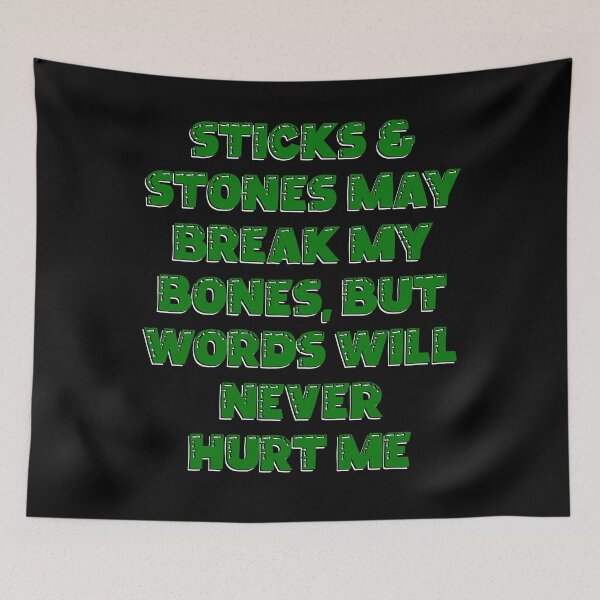 Item preview, STICKS & STONES FREE SPEECH  designed and sold by KateVanFloofno1.