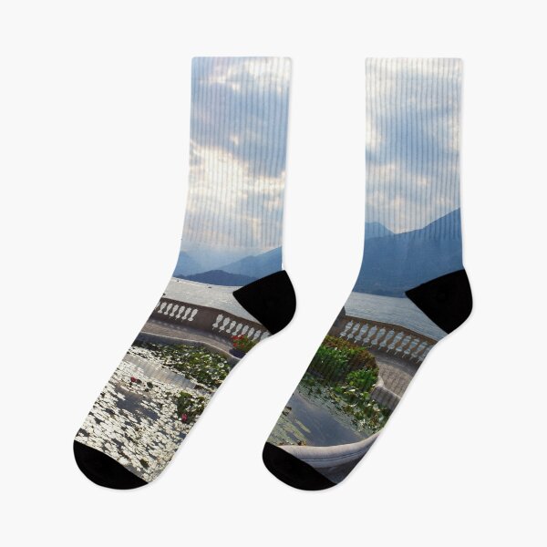 Item preview, Whispers of Stone and Water: A Sunset Serenade on the Shores of Lake Como designed and sold by Bright-Moonrise.