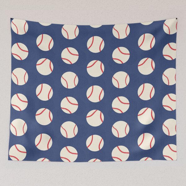 Item preview, Baseball Sports Navy Blue Team Match Game designed and sold by Prajakta  Rao.