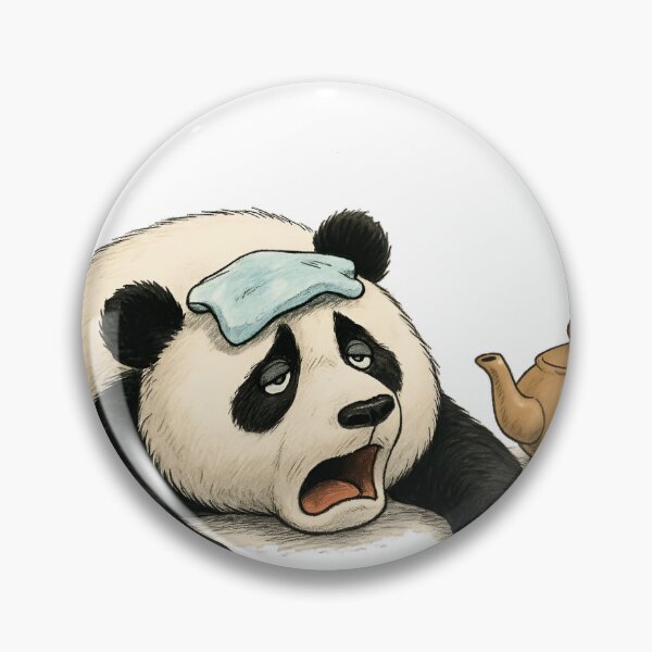 Item preview, "Dramatic Panda: I'm Knackered!" designed and sold by Elisant.