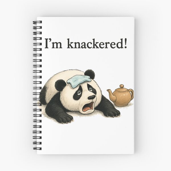 Item preview, "Dramatic Panda: I'm Knackered!" designed and sold by Elisant.