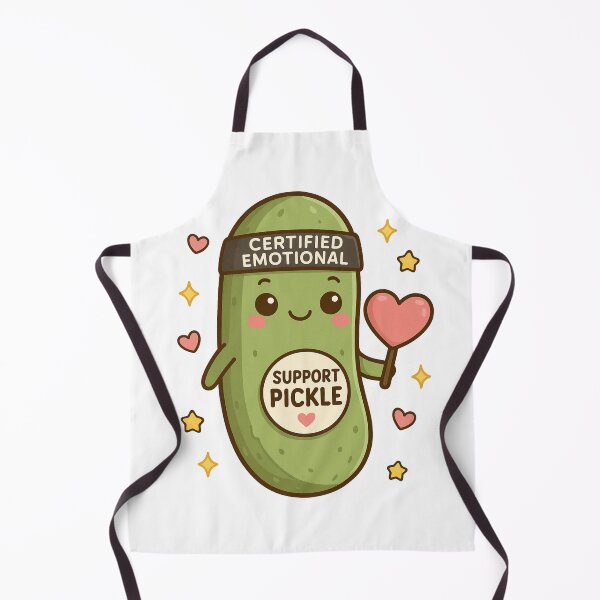 Item preview, Certified Emotional Support Pickle – Cute Kawaii Meme Design designed and sold by Jane-Phoenix.