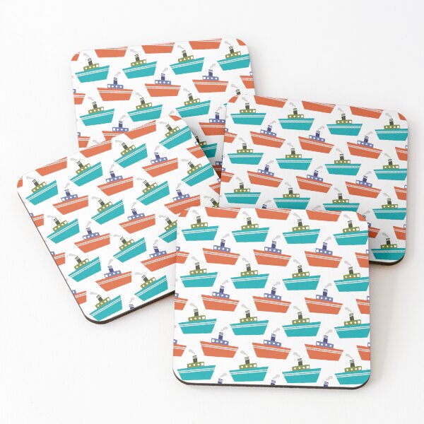 Item preview, Boats Pattern designed and sold by Marta Pilosio Illustration.