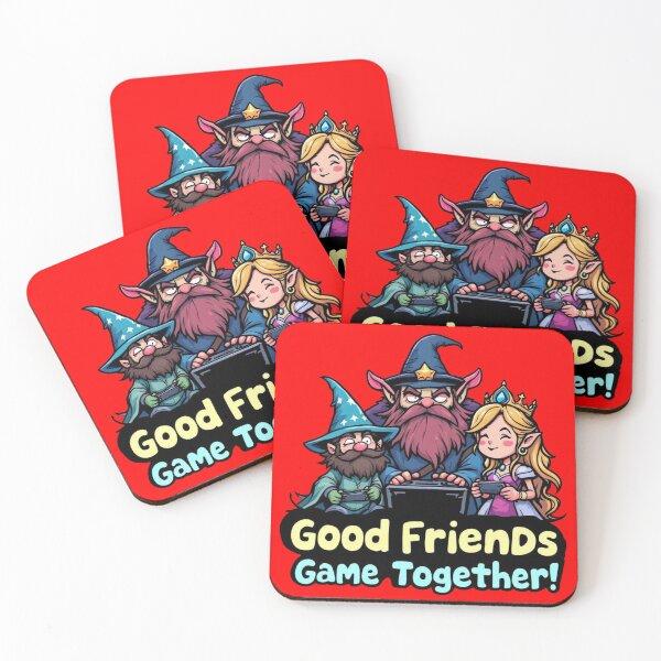 Item preview, Good Friends Game Together – Fantasy Gaming Squad designed and sold by SwedishValhalla.