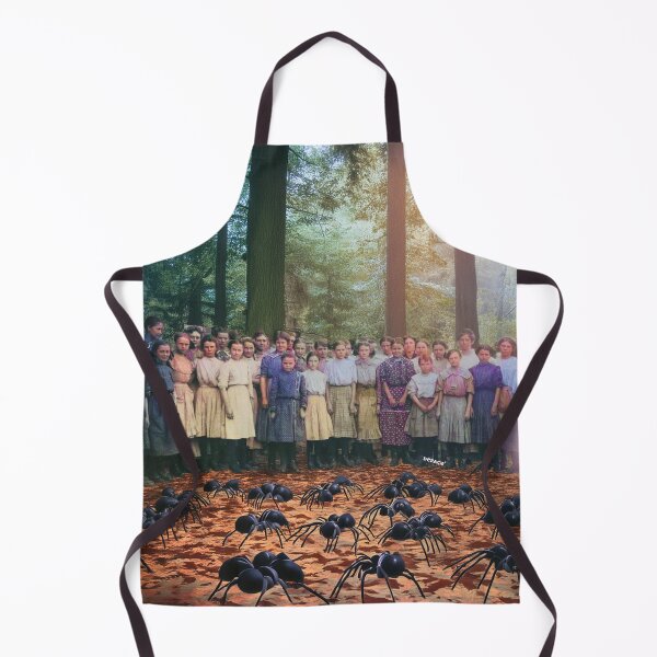Item preview, Haunting 1925 Print of Farm Girls Lost in a Fake Spider-Filled Forest - dePace' designed and sold by mrpropcake.