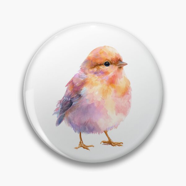 Item preview, Chonky Cute Round Pink Bird designed and sold by PaperieJennifer.