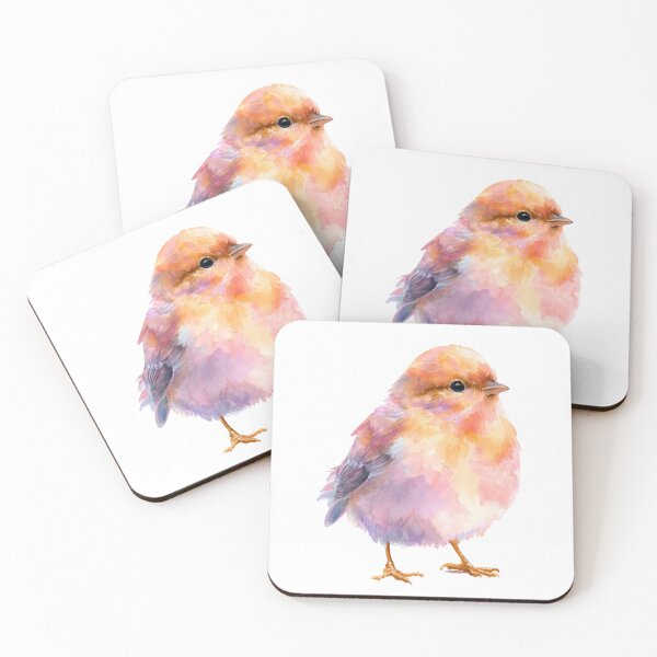 Item preview, Chonky Cute Round Pink Bird designed and sold by PaperieJennifer.