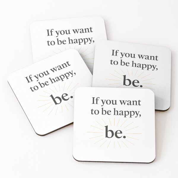Item preview, “Be Happy” – Minimalist Tolstoy Quot designed and sold by celtveor.