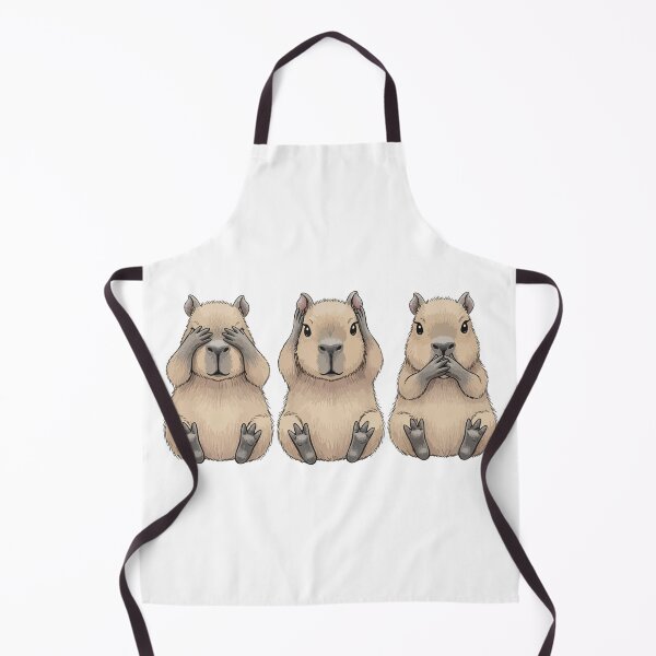 Item preview, See No Evil, Hear No Evil, Speak No Evil Capybaras designed and sold by imaginariun.