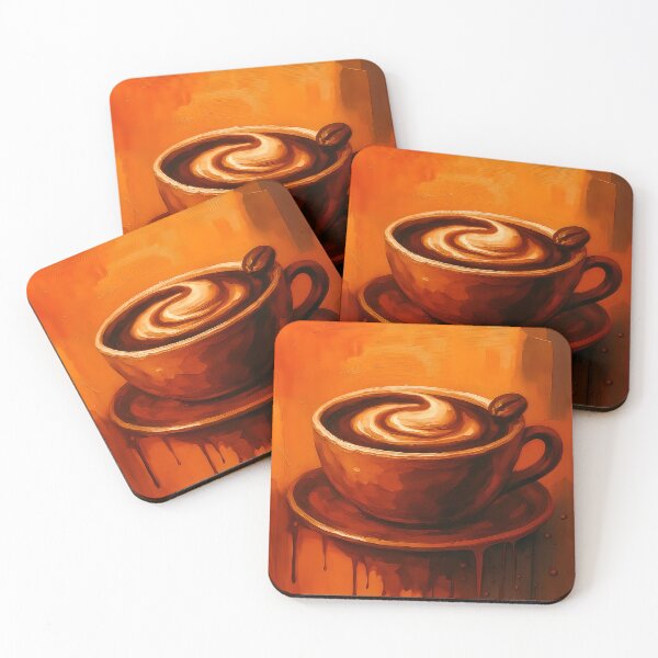 Item preview, Melting Coffee Swirl – Surreal Art Print designed and sold by Art Garden.