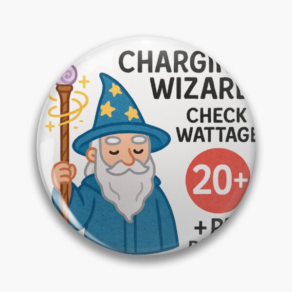 Item preview, Charging wizard - Geek sticker  designed and sold by Taika Tori Art .