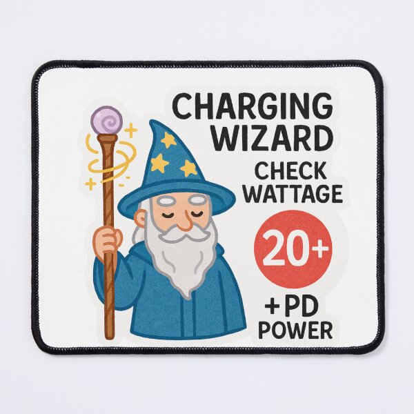 Item preview, Charging wizard - Geek sticker  designed and sold by Taika Tori Art .