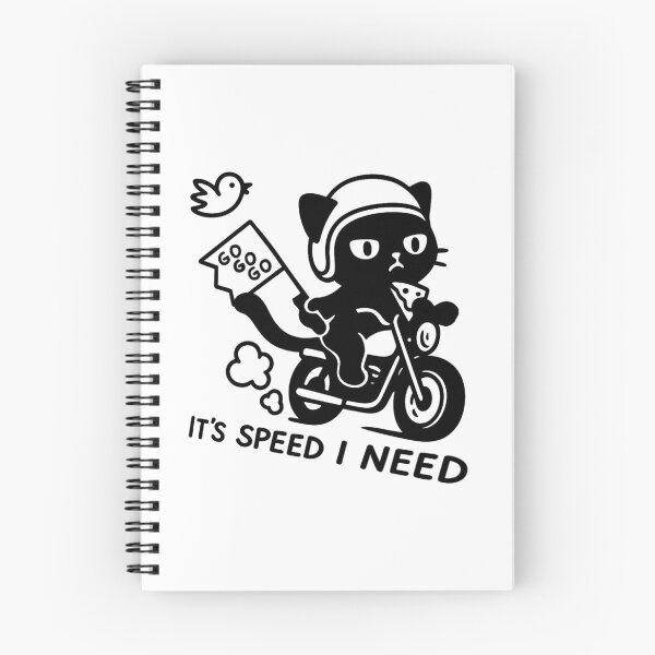 Item preview, Fast & Furry-ous – Kawaii Cat on Motorcycle designed and sold by Neonyx2020.