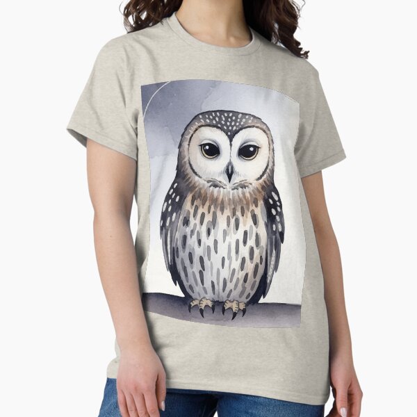 Item preview, Night Owl in Watercolor – Spiritual and Decorative Art designed and sold by El Ojo de Lilith.