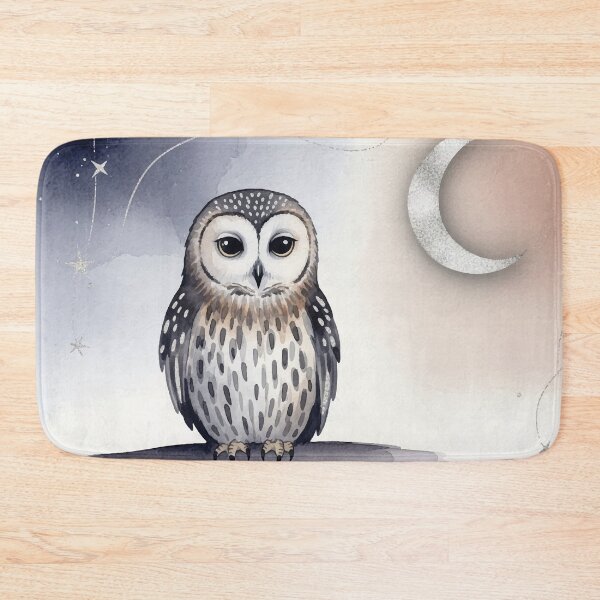 Item preview, Night Owl in Watercolor – Spiritual and Decorative Art designed and sold by  Ojo de Lilith.