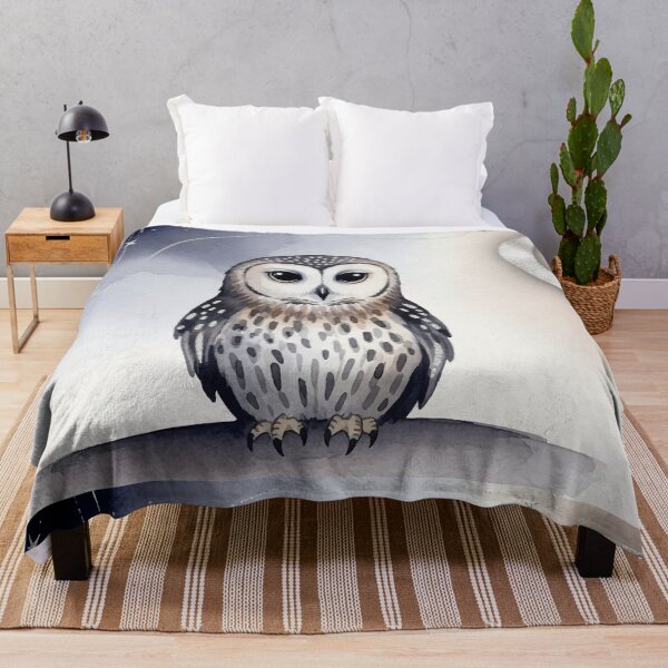Item preview, Night Owl in Watercolor – Spiritual and Decorative Art designed and sold by Ojo de Lilith.