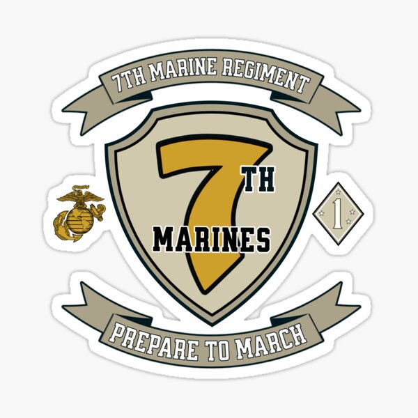 Item preview, 7th Marine Regiment desert design t-shirt  designed and sold by CDub-Designs.