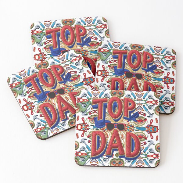 Item preview, Top Dad Embroidered Patch  Fun and Bold Father's Day Design  Description: designed and sold by ArtDesignTp.