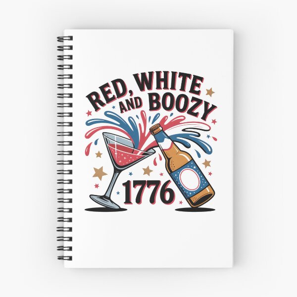 Item preview, Red White and Boozy 1776 - Fourth of July Party Drinking Digital Design designed and sold by AnnDesignStudio.