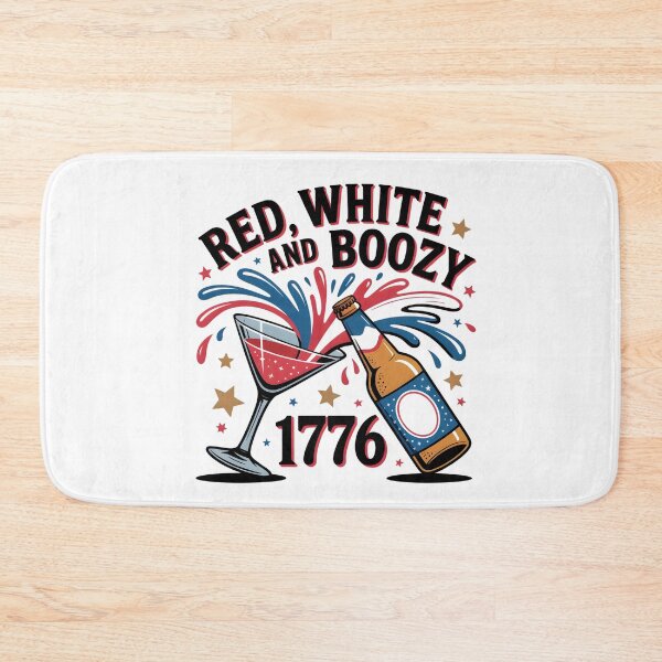 Item preview, Red White and Boozy 1776 - Fourth of July Party Drinking Digital Design designed and sold by AnnDesignStudio.