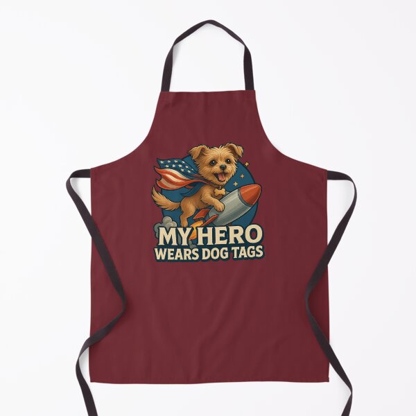 Item preview, My Hero Wears Dog Tags designed and sold by DopamineBee.