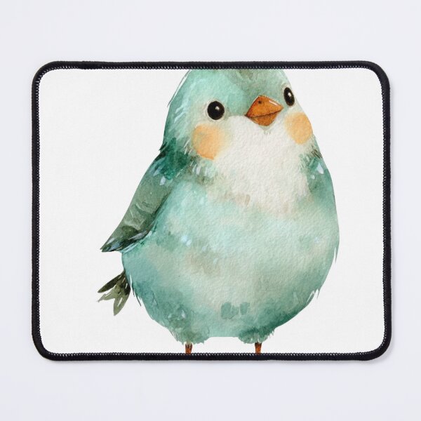 Item preview, Chonky Cute Round Green Bird designed and sold by PaperieJennifer.