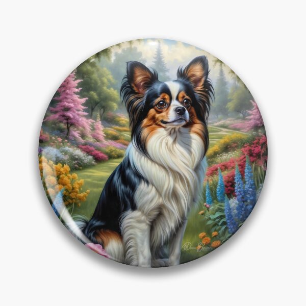 Item preview, Tilda Papillion Dog Portrait Painting designed and sold by Heart and Soul Studio.
