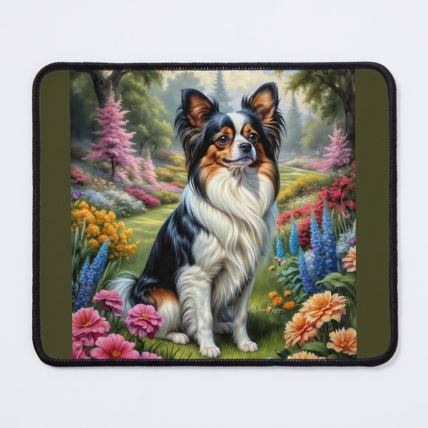 Item preview, Tilda Papillion Dog Portrait Painting designed and sold by Heart and Soul Studio.