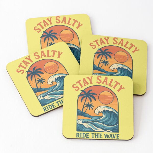 Item preview, Mantente Salado Monta la Ola Retro Atardecer Playa Carretera designed and sold by KTGim.