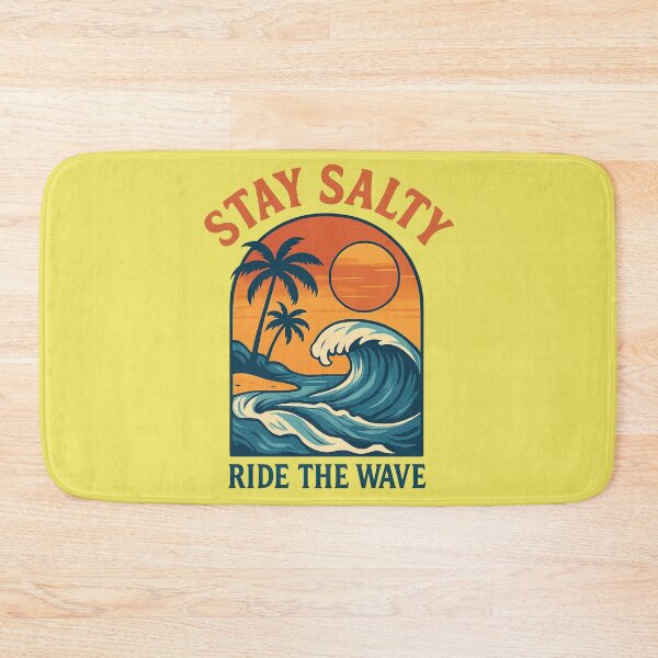 Item preview, Stay Salty Ride The Wave Retro Sunset Beach Road designed and sold by KTGim.